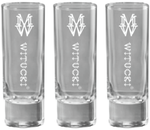 WITUCKI® Vodka 40% 0,7l • 1 Flasche + 3 WITUCKI® Vodka Shotglass
