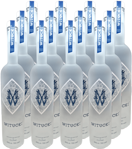 WITUCKI® Vodka 40% 0,7l • 12 bottles + 12 WITUCKI® Vodka Shopping Bags