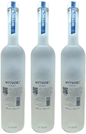 WITUCKI® Vodka 40% 0,7l • 3 Flaschen + 3 WITUCKI® Vodka Shotglass
