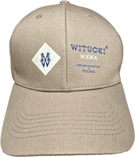 WITUCKI® VODKA Cap • Grau - Unisize - großer Schirm