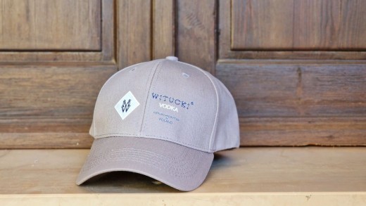 WITUCKI® VODKA Cap • Grau - Unisize - großer Schirm