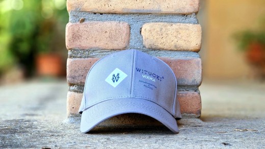 WITUCKI® VODKA Cap • Grau - Unisize - großer Schirm