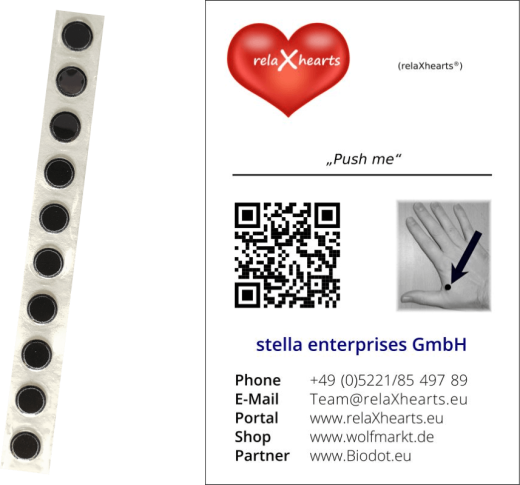 relaXhearts® Basic mit Biodot® S (Stressdots®)